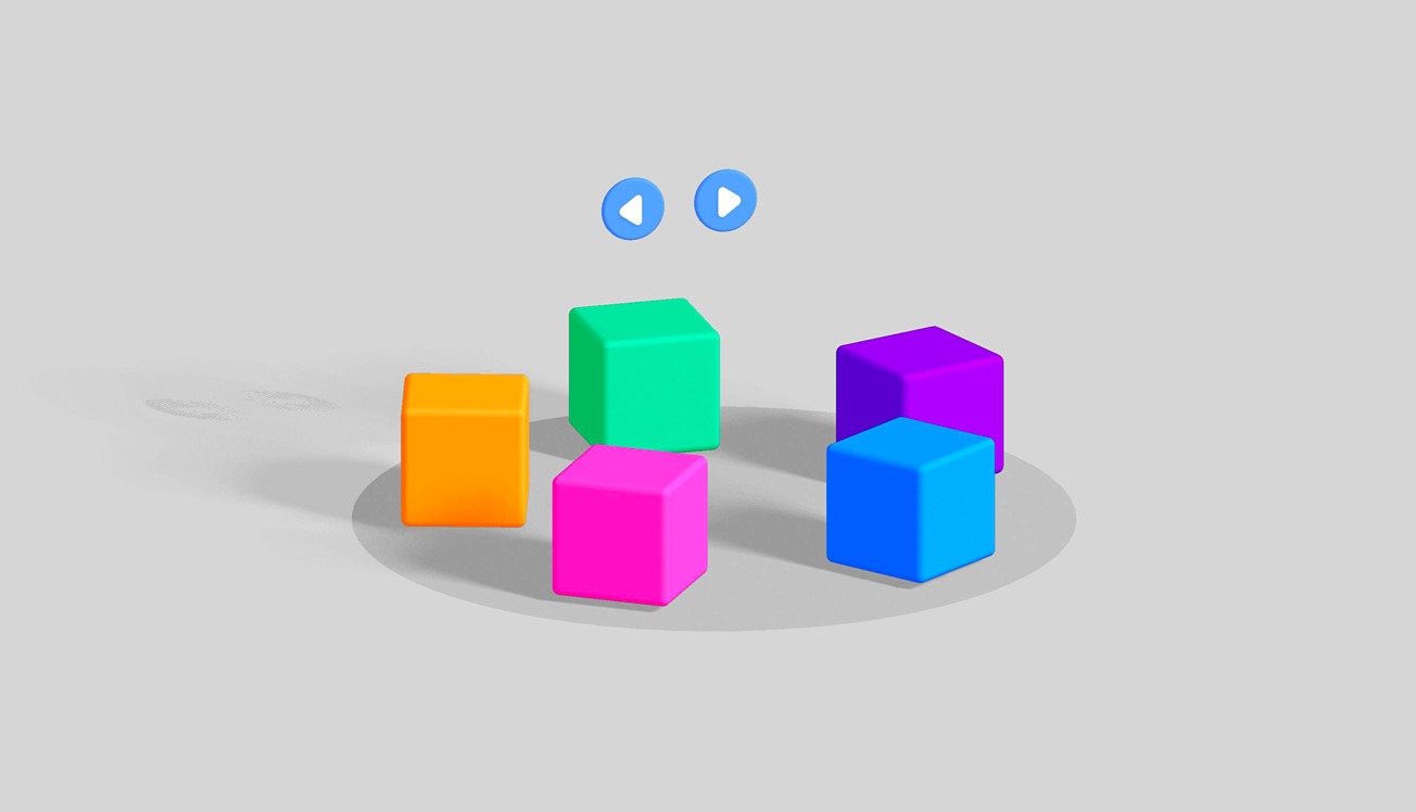 Basic 3D Cubes Carousel
